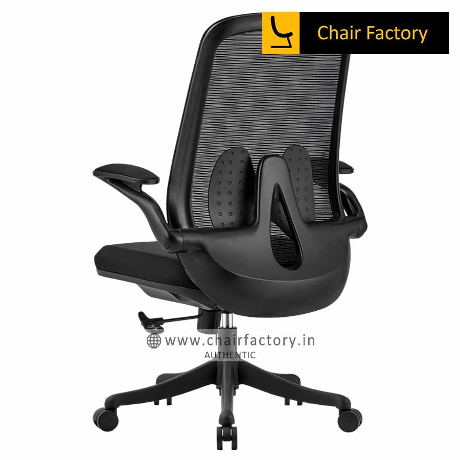 Black Mid Back Elevate Imported Computer Office Chair